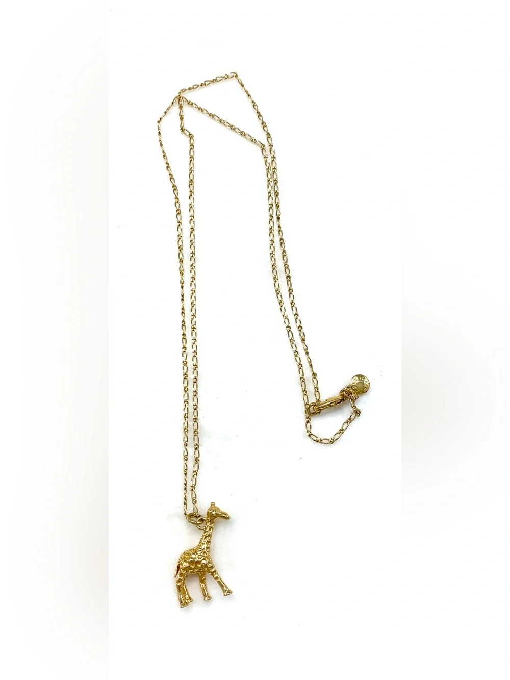 J. Crew Gold Giraffe Charm Long  Necklace